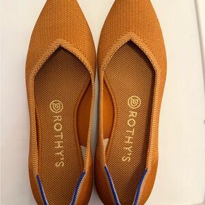 Rothy's Lightish Brown Pointed-Toe Flats Elegant Loafers - size 8